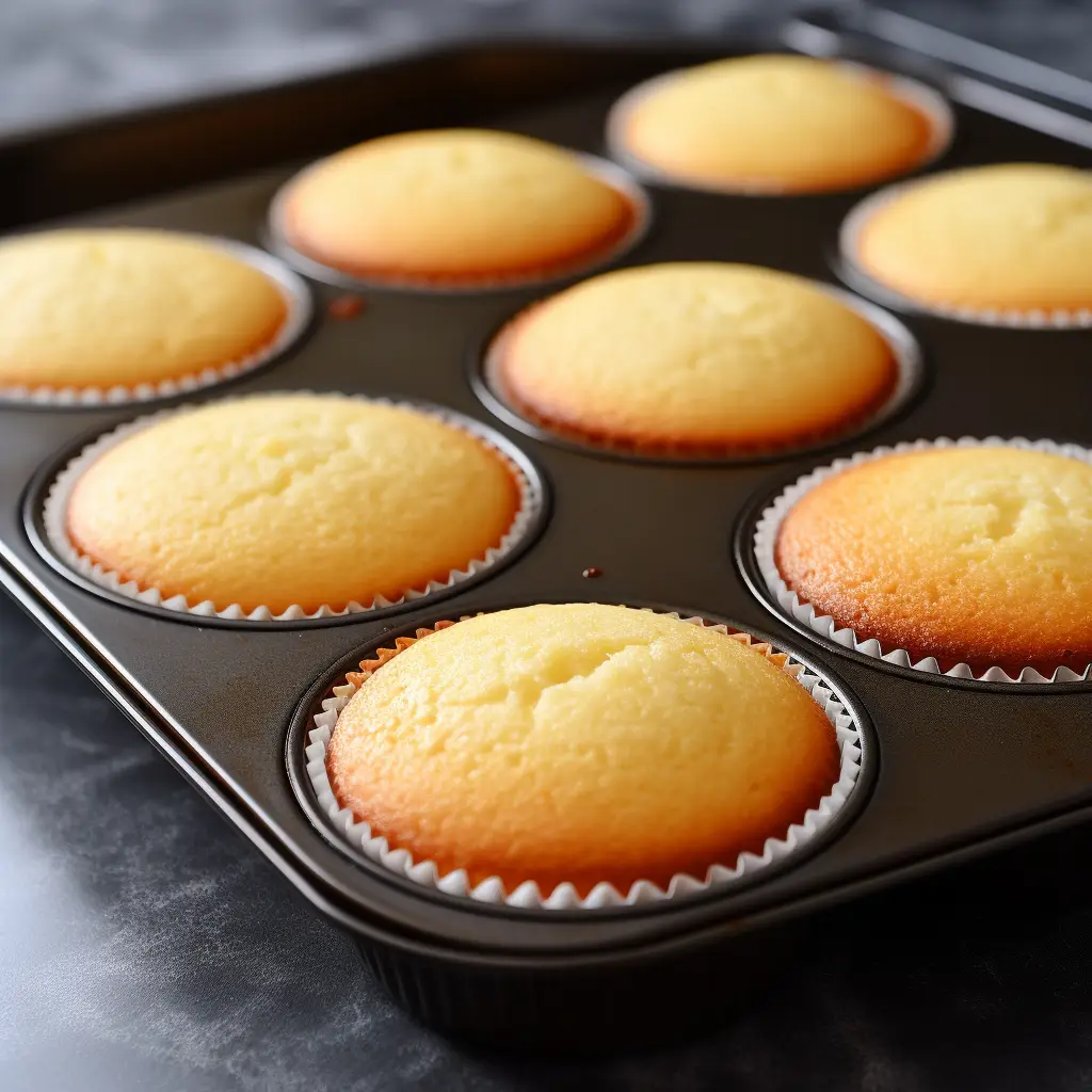 perfect vanilla cupcakes in a patty pan