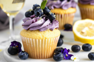 wine paired with cupcakes lemon blueberry smores