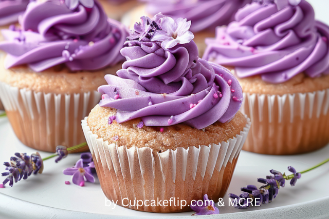 sweet lavender cupcakes